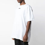 Off-White SS20 Caravaggio Square Back Logo Print Short Sleeve White Tee OMAA038S201850050188