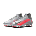 Nike Mercurial Superfly 7 Elite FG 'Metallic Grey Crimson' AQ4174-906