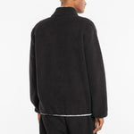 PUMA Retro Logo Casual lamb's wool Stand Collar Jacket Black 532966-01
