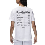 Men's Air Jordan Minimalistic Alphabet Printing Round Neck Casual Short Sleeve White T-Shirt DQ7385-100