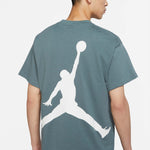Air Jordan Large Logo Sports Round Neck Short Sleeve Green DQ4960-387