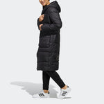 adidas neo High Collar Long Down Jacket Black EI4436
