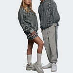adidas originals x IVY PARK Crossover Plaid Sports Gray HN1567
