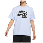 Men's Nike Flowers Alphabet Logo Printing Casual Sports Short Sleeve Light Blue T-Shirt DQ1009-548
