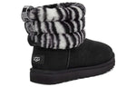 (WMNS) UGG Fluff Mini Quilted Leopard Zebra 1112439-BWHT