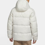 Nike Plaid Splicing Sports Stay Warm hooded down Jacket White DD6964-072