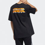 adidas neo M Sw Arc Slgn T Alphabet Sports Short Sleeve Couple Style Black HC9748