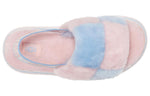 (WMNS) UGG Disco Checker Slide Thick Sole Pink Blue 1113490-PSTR