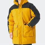 adidas Big Mouth Bag Outdoor Windproof Medium Long Cap Down Jacket White Gold GN9833