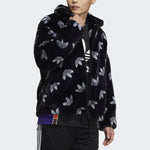 adidas originals Logo Stand Collar Sports Jacket Black HI4656