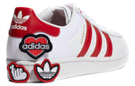 adidas Superstar 'Velcro Patches - White Scarlet' FY3117