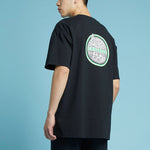 Men's Converse Logo Printing Round Neck Short Sleeve Black 10022786-A02