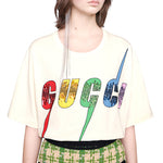 (WMNS) Gucci Sequins Lightning Short Sleeve For White 539081-XJA2H-7136