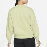 (WMNS) Air Jordan Logoo Loose Knit Round Neck Hoodie 'Olive Green Grey' DM5190-371