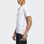 adidas M Gfx T Prime Solid Color Side Sports Stylish Round Neck Short Sleeve White FT2789