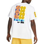 Nike Smiling Face Basketball Pattern Printing Breathable Sports Short Sleeve White DQ1013-100