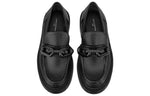 (WMNS) LOUIS VUITTON LV Academy Loafers 'Black with Chain' 1A9R6Y
