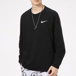 Nike Df Ls Crw Casual Sports Knit Pullover Black CZ7396-010