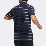 adidas Fi Stripe Small Label Athleisure Casual Sports Short Sleeve Polo Shirt Navy Blue HE7434