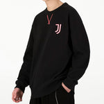 adidas Juve Lny Cr Swt limited Juventus Embroidered team logo Soccer/Football Sports Pullover Black H67143