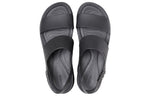 (WMNS) Crocs Brooklyn Thick Sole Casual Black Sandals 206453-060
