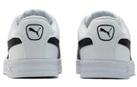 PUMA Smash Vulc Retro Casual Skateboarding Shoes Unisex White Black Shoe 'White Black' 385554-01