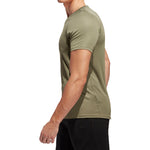 adidas Soccer/Football Training Sports Round Neck Short Sleeve Green FM2101