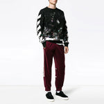 Off-White Galaxy Brushed Print Sweatshirt 'Black' OMBA003F176190309901