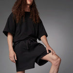 adidas originals Blue Version Solid Color Lacing Athleisure Casual Sports Shorts Black H33447