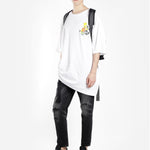 Men's Off-White C/O VIRGILABLOH Simpson Arrow Short Sleeve White T-Shirt OMAA066S191850340188
