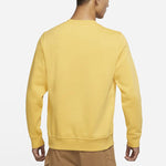 Men's Nike FW21 Solid Color Fleece Lined Stay Warm Pullover Yellow 916609-761