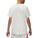 Air Jordan Solid Color Round Neck Pullover Brand Short Sleeve T-Shirt Men's White DQ7367-133