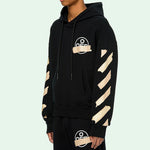 Off-White Tape Arrows Over Hoodie 'Black/Beige' OMBB037R20E300021048
