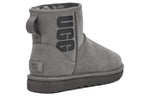 (WMNS) UGG Classic Mini UGG Rubber Logo 'Grey' 1108231-GREY