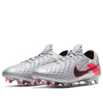 Nike Tiempo Legend 8 Elite FG 'Metallic Grey Crimson' CW0518-906