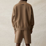 Fear of God Essentials SS21 Pull-Over Mockneck Taupe FOG-SS21-553