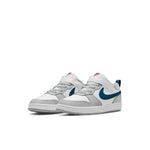 (PS) Nike Court Borough Low 2 Low-Top Sneakers White/Grey/Blue BQ5451-117