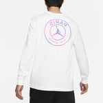 Air Jordan MENS Paris Saint-Germain Casual Sports Crew Neck Long Sleeve White CZ0794-100