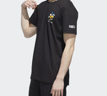 adidas neo Sports Round Neck Short Sleeve Black GJ5645