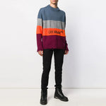 Off-White Multi-color Stripe Sweater Men Multi-color OMHE016F19E370281910
