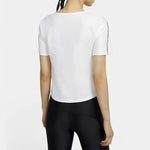 (WMNS) Nike Air Dri-FIT Quick Dry Casual Sports Running Short Sleeve 'White' CU3059-100