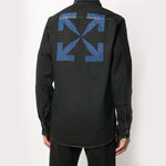 Off-White Arrows Arrow Pattern Denim Shirt Ordinary Version Black OMYD020E20DEN0011049