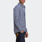 adidas originals x HUMAN MADE Crossover Embroidered Long Sleeves Shirt Blue GM4633