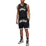 Air Jordan Alphabet Logo Breathable Sports Shorts Black DM1415-010