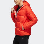 adidas neo Sports hooded Detachable Long Sleeves Down Jacket Orange Red EI4431
