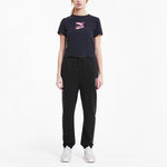(WMNS) PUMA Knitting Sports Trousers Black/Red 599190-51