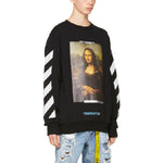 Off-White Monalisa Diagonals Print Sweatshirt Men's Black OMBA003S180030121001