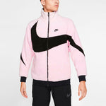 Nike Big Swoosh Reversible Boa Jacket (Asia Sizing) 'Pink Black' BQ6546-601