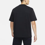 Air Jordan Casual Solid Color Printing Round Neck Pullover Short Sleeve Black DO6100-010