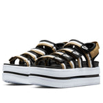 (WMNS) Nike Icon Classic Sports Black Brown Sandals 'Black Brown' DH0223-002